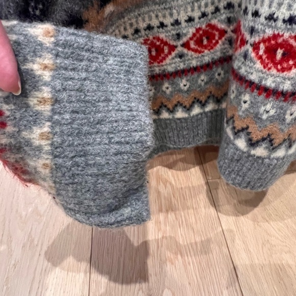 🔥NWOT Lucky Brand Men's Intarsia Nordic Sweater. Size M - Picture 7 of 13